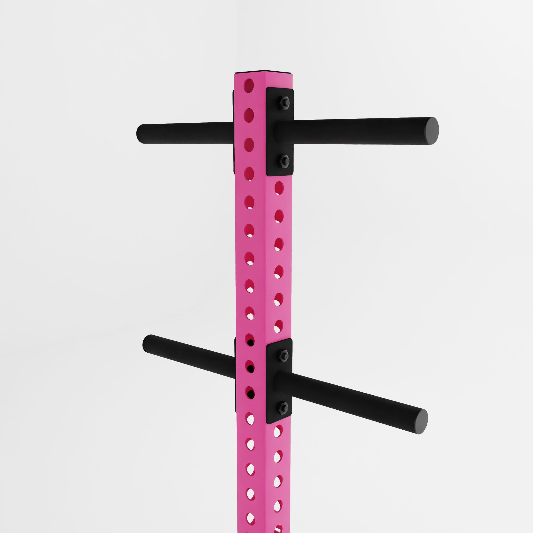 pink alpha pk vertical hybrid plate and kettlebell storage rack top