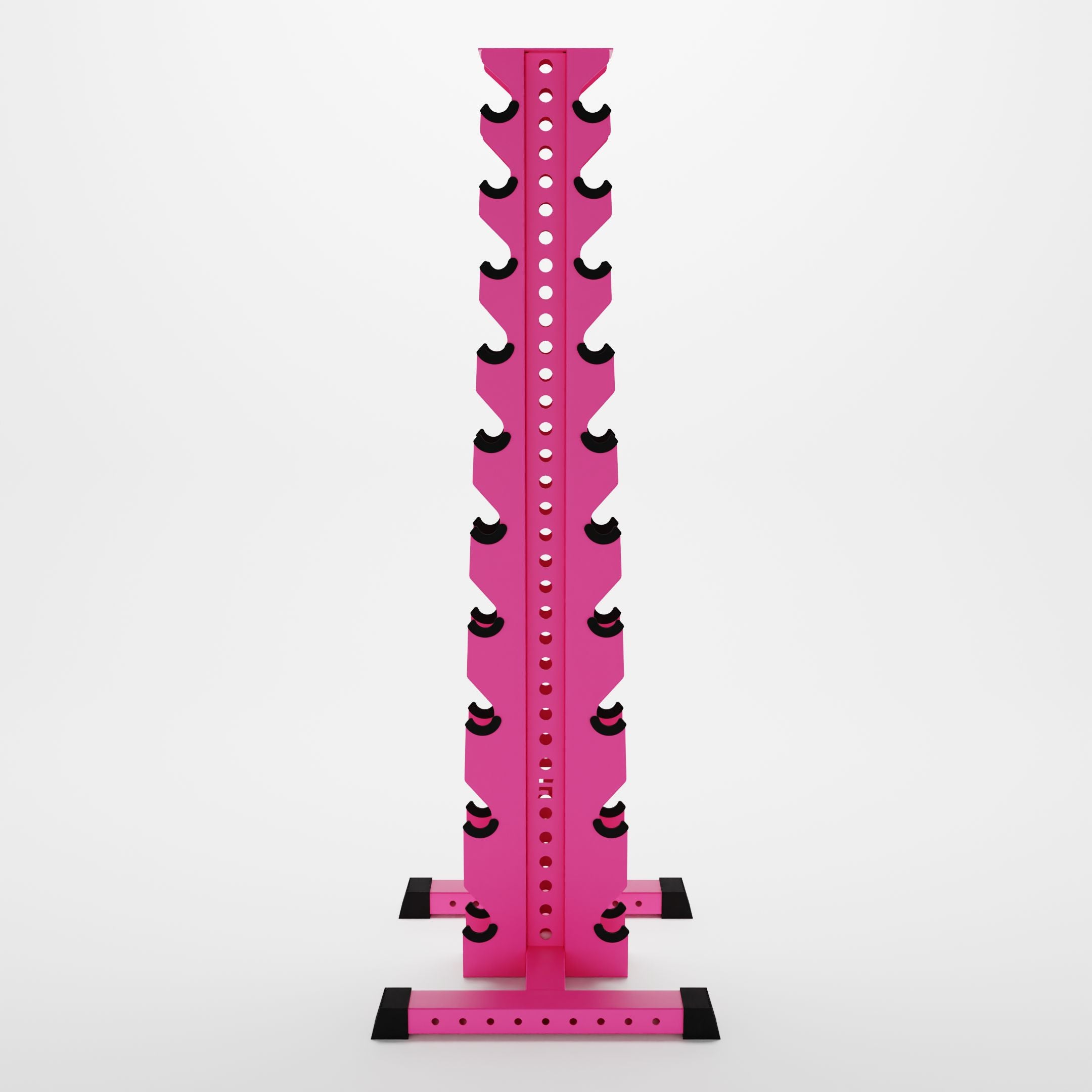 pink delta 10-tier vertical dumbbell storage rack