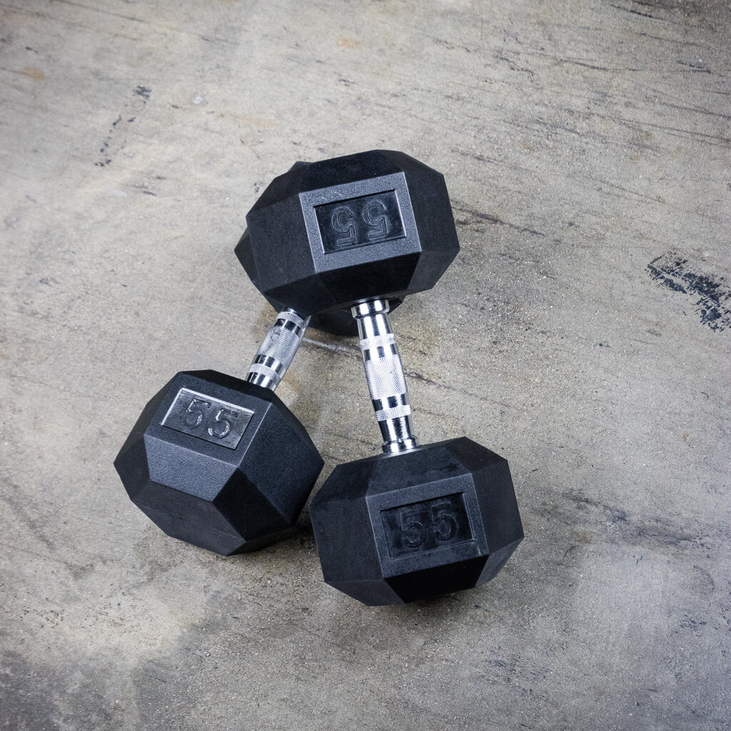 5-40lb PRx Rubber Hex Dumbbell Set