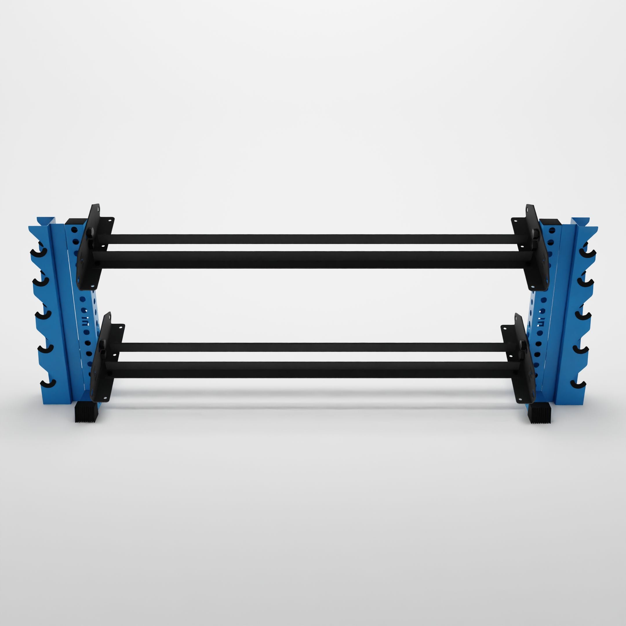 synergy blue 70-inch bravo 2-tier horizontal dumbbell with vertical add-ons