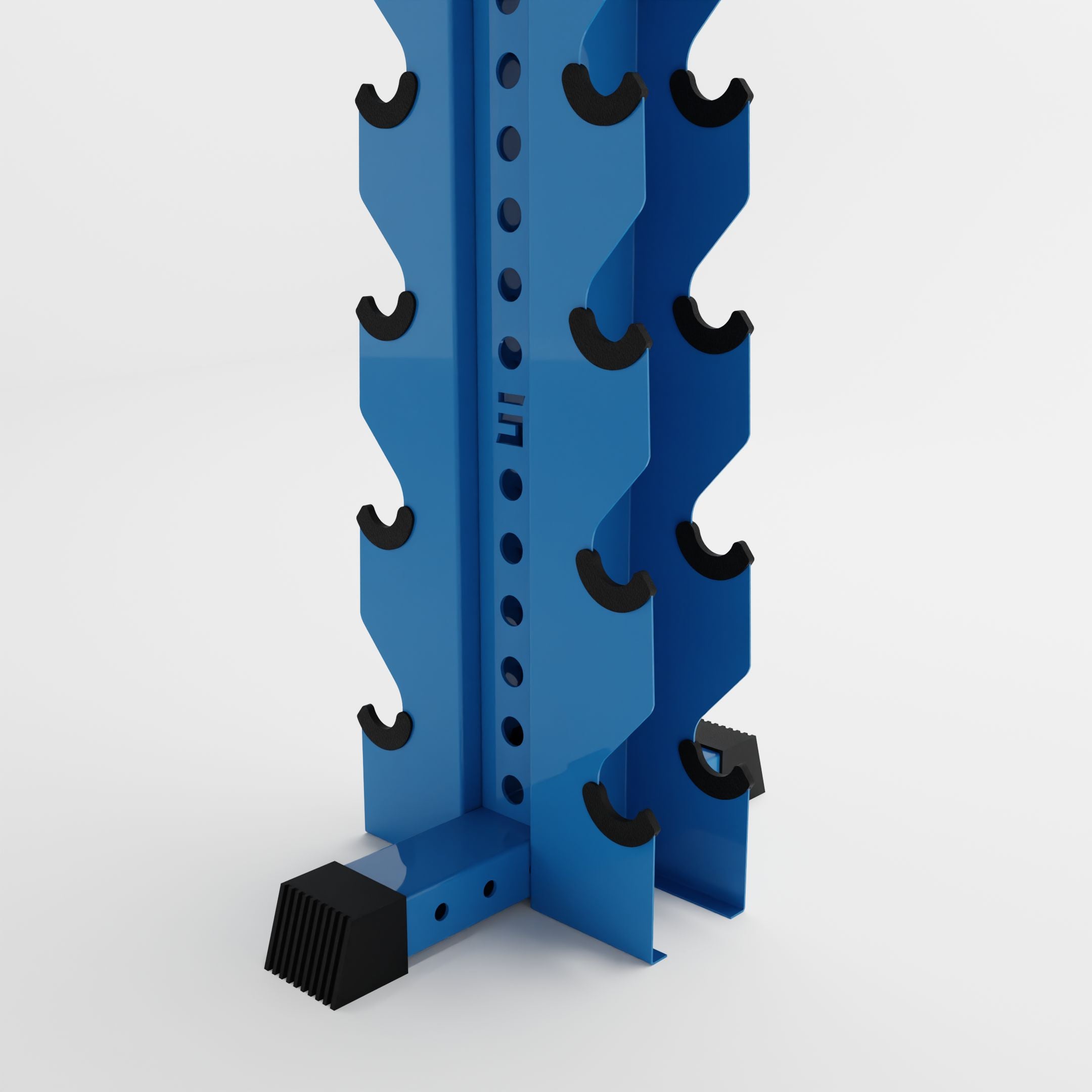 synergy blue alpha 8-tier vertical dumbbell storage rack base