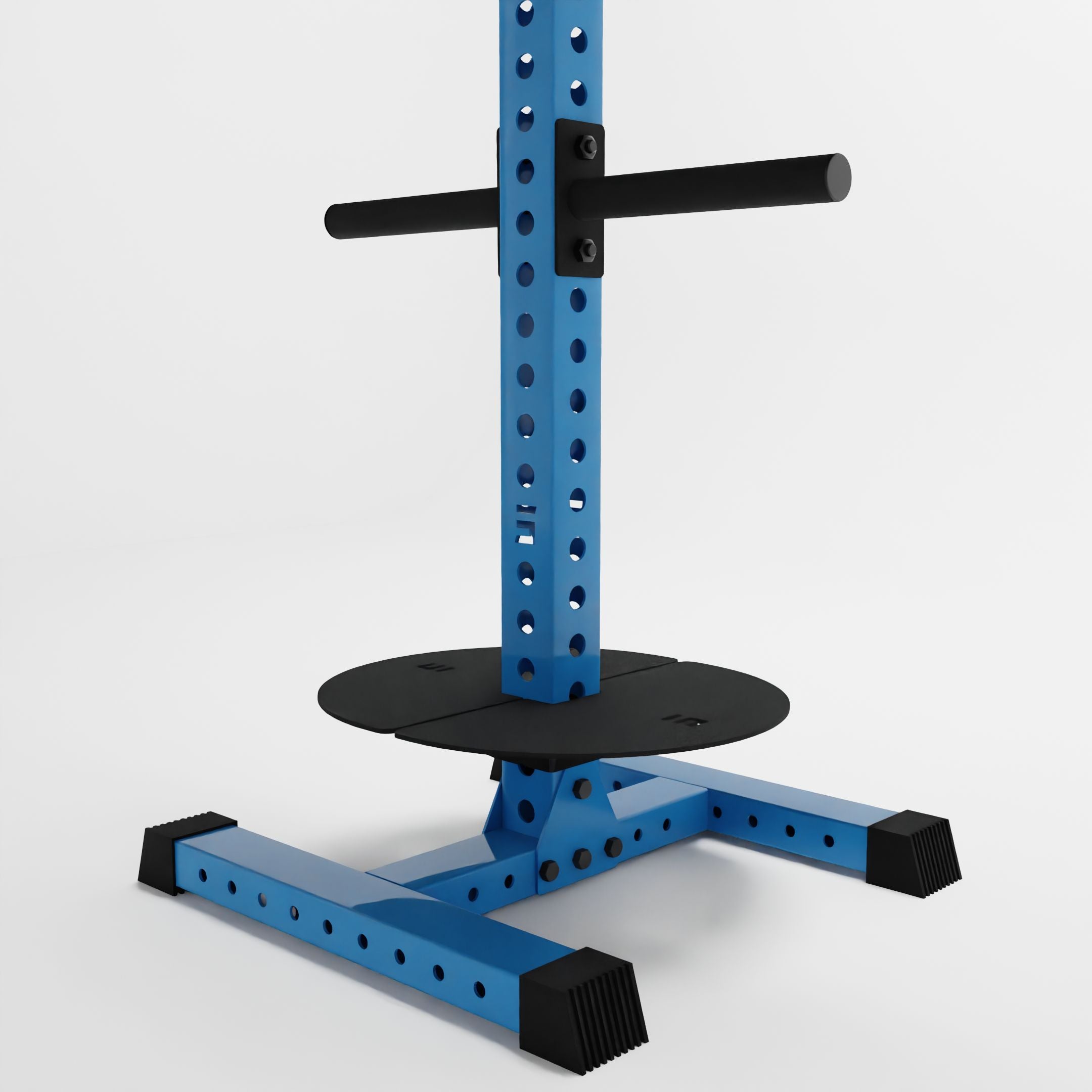 synergy blue alpha pk vertical hybrid plate and kettlebell storage rack base