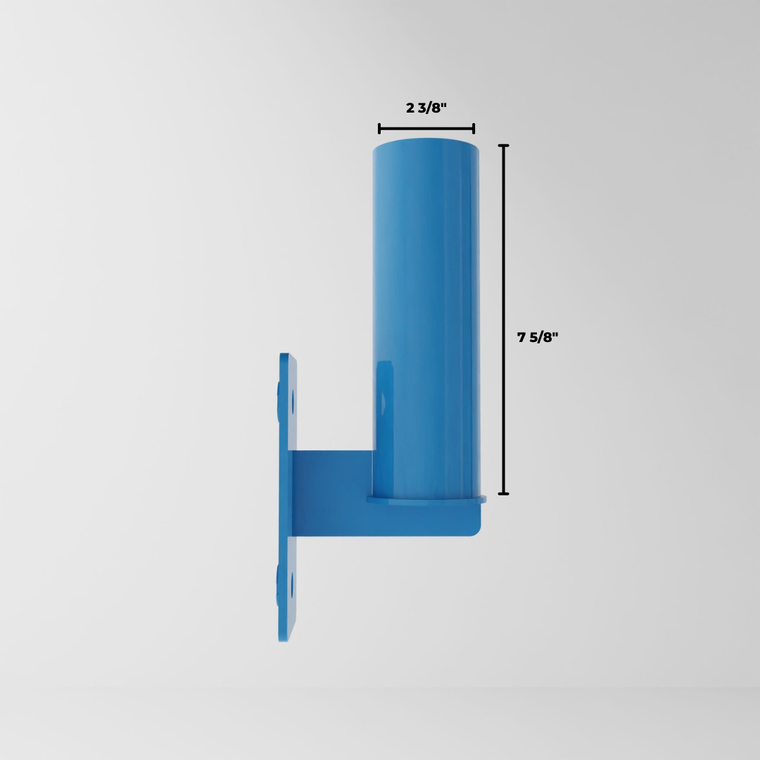 synergy blue barbell holder attachment for a 3x3 upright dimensions