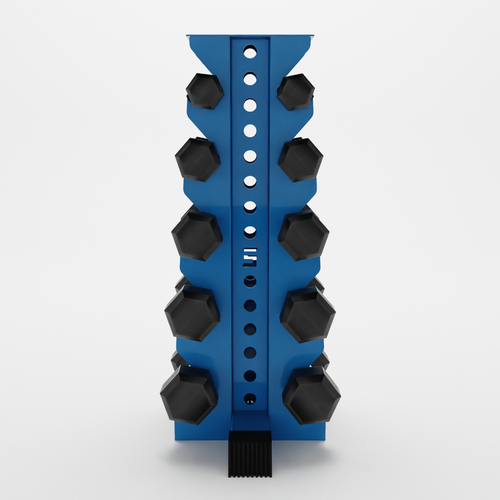 5-Tier Vertical Dumbbell Rack | Synergy Custom Fitness