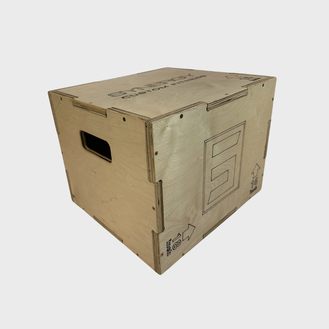 small wooden plyo box