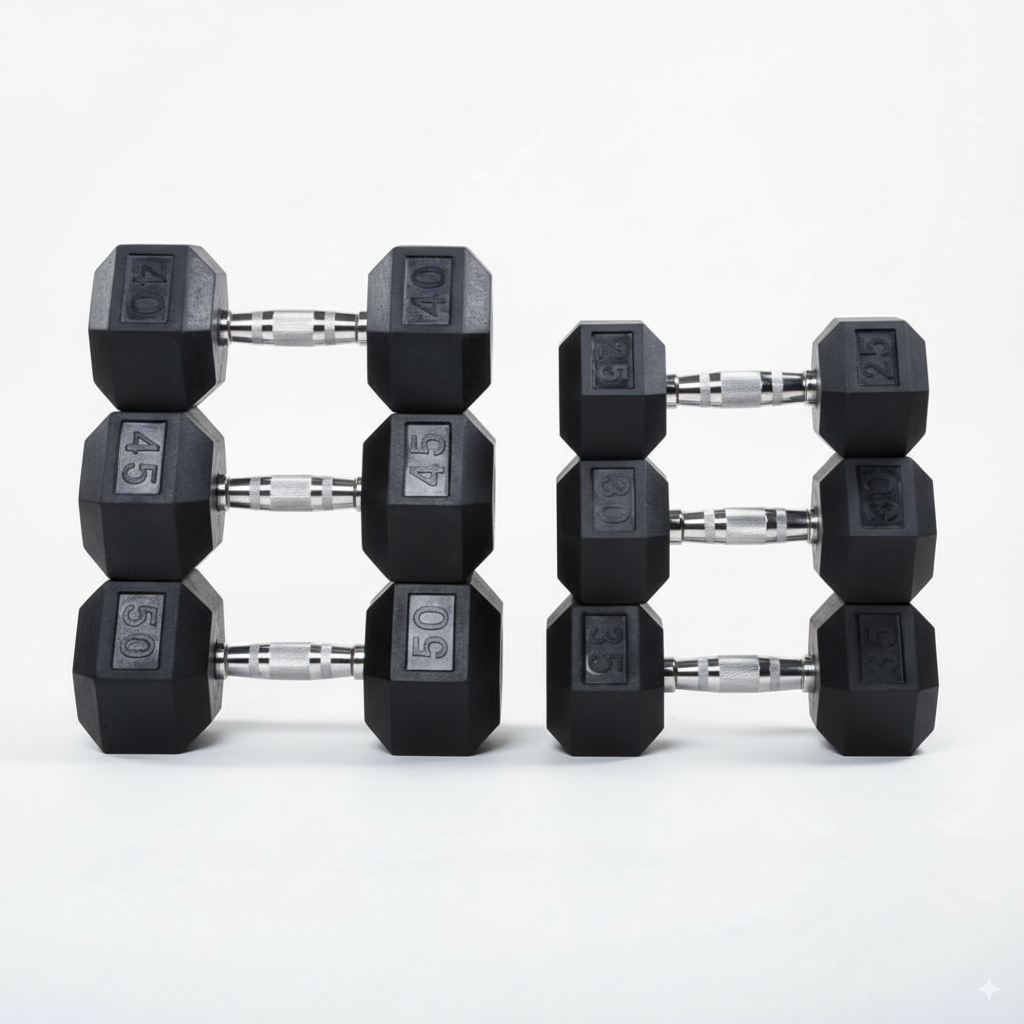 Delta 10-Tier Vertical Dumbbell Rack & 5-50 lb. Set Bundle