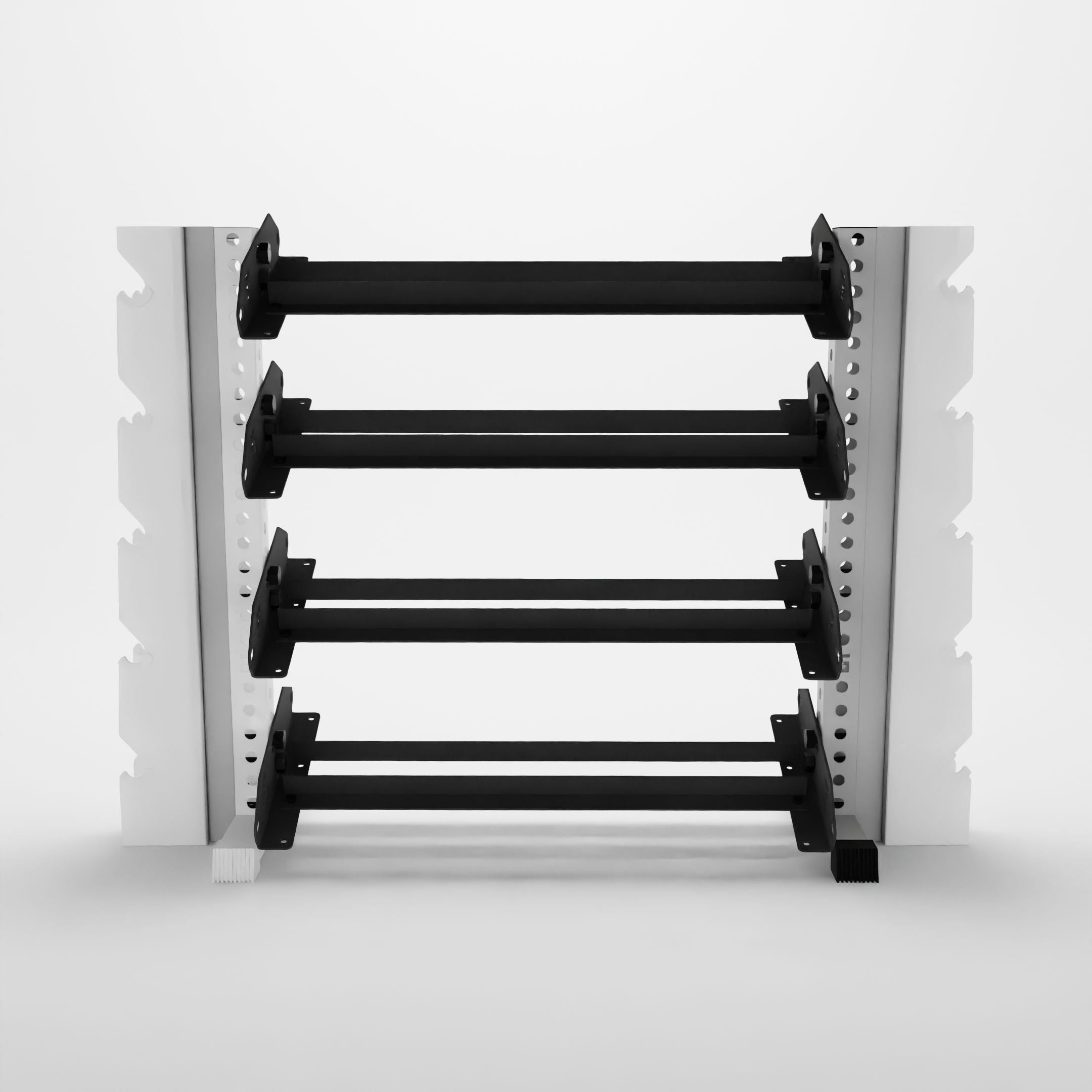 white 43-inch alpha elite vertical to horizontal rack expansion kit