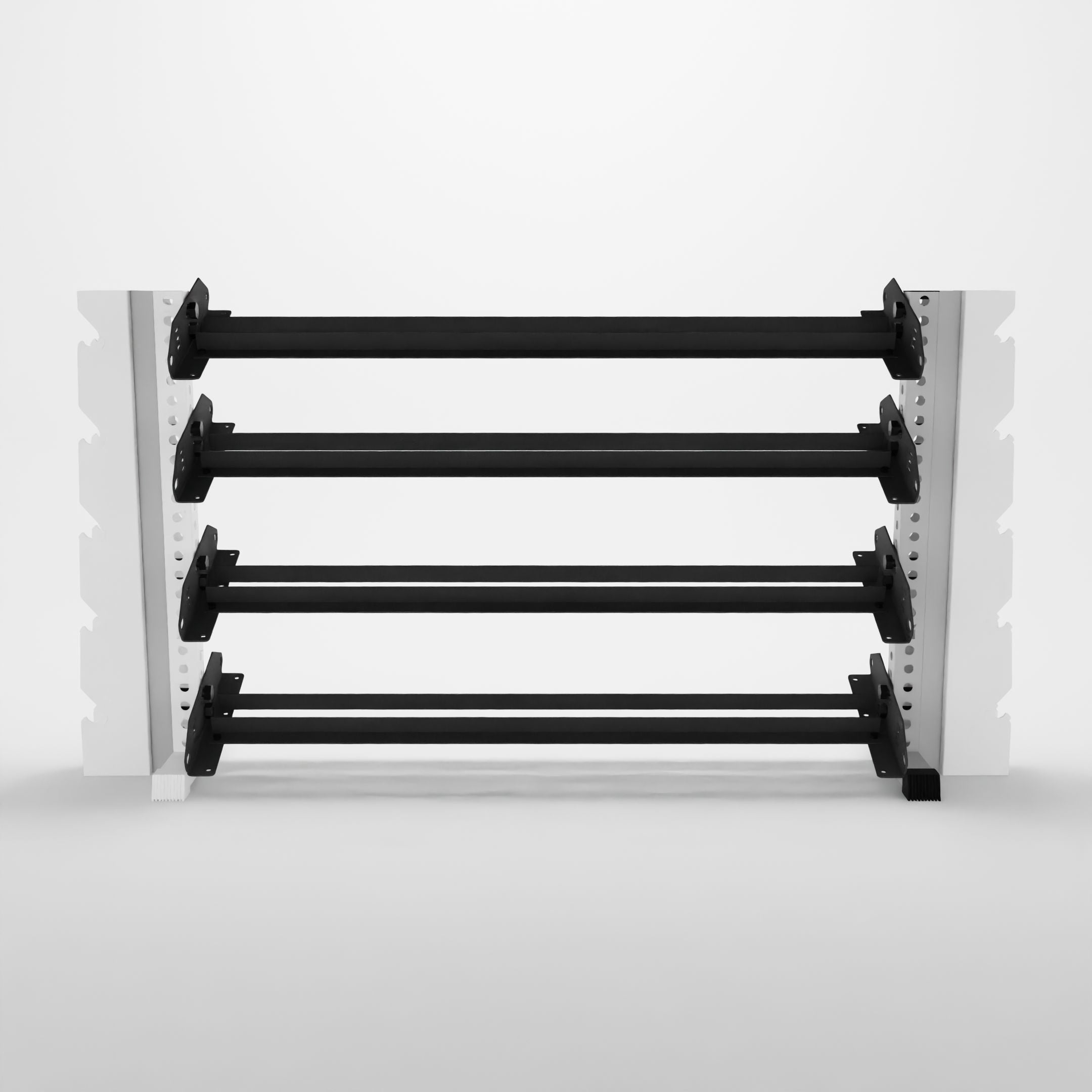 white 70-inch alpha elite vertical to horizontal rack expansion kit