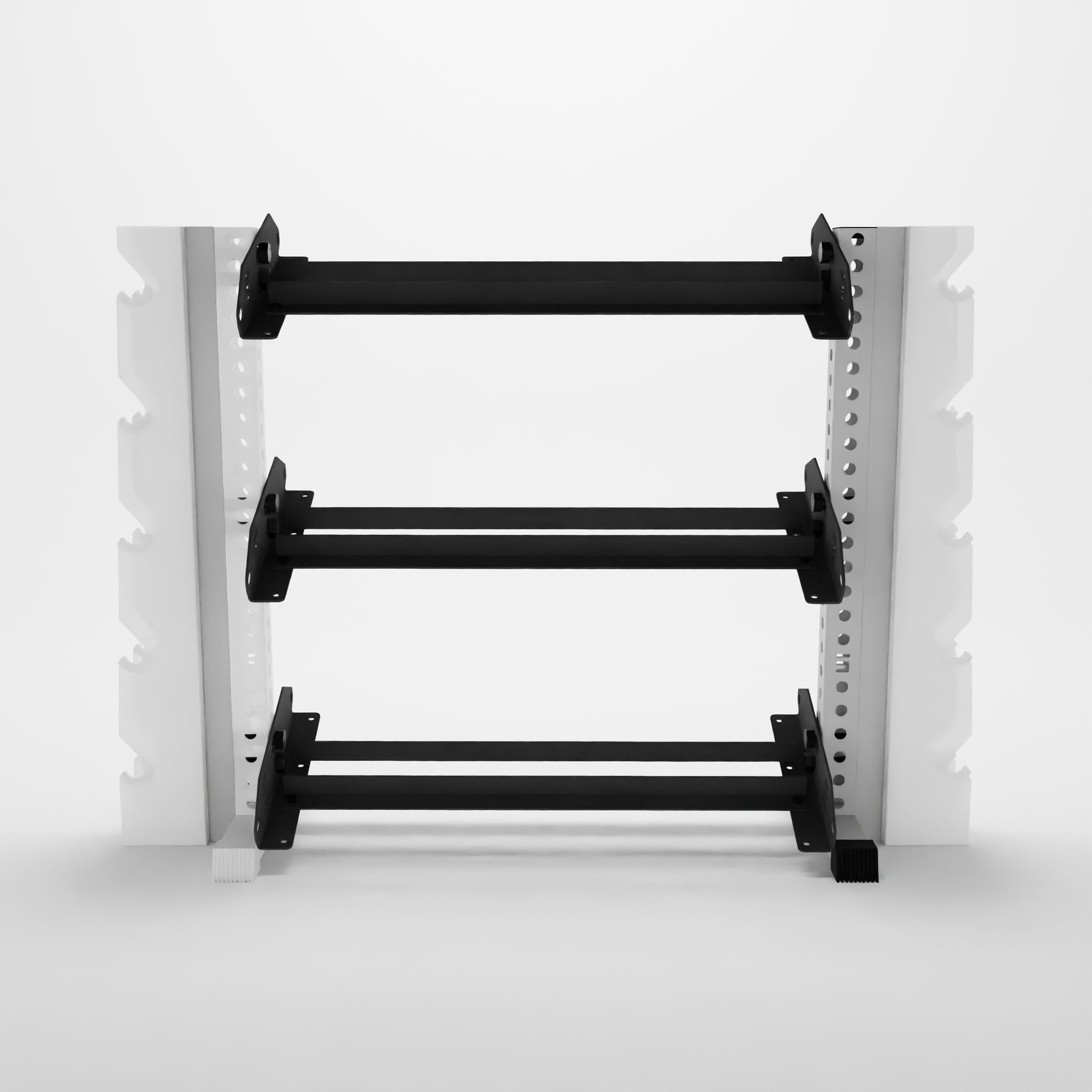 white 43-inch alpha elite vertical to horizontal rack expansion kit