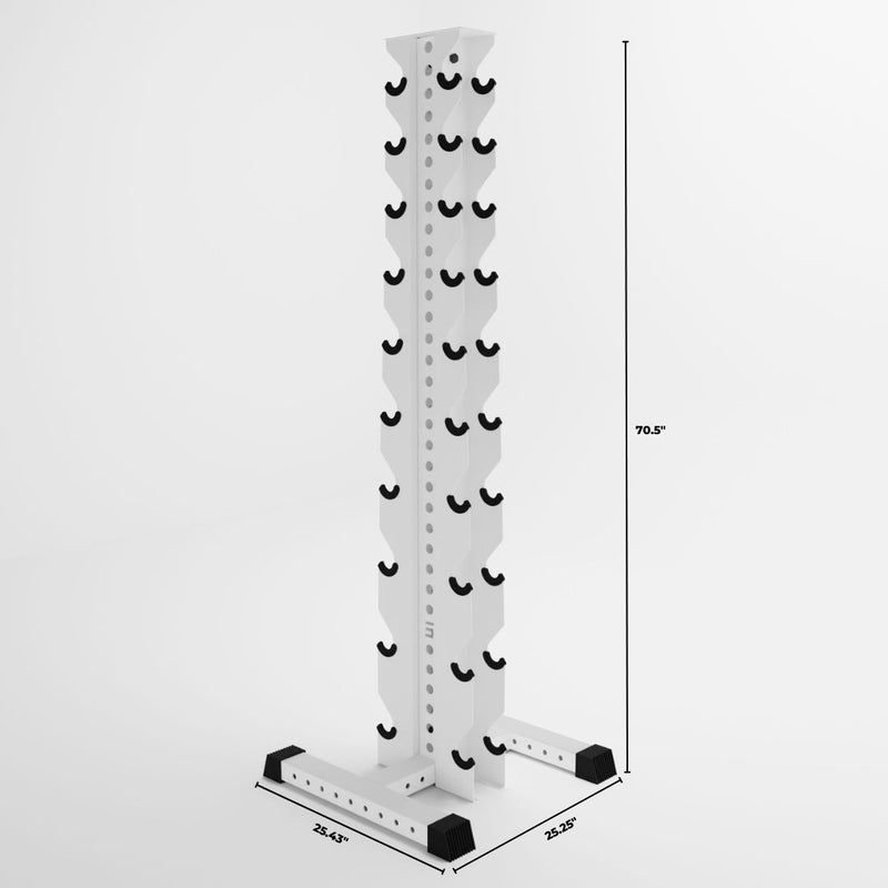 10-Tier Vertical Dumbbell Rack | Synergy Custom Fitness