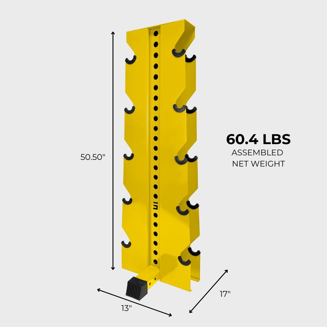 Alpha Elite | 5-Tier Vertical Dumbbell Storage Rack