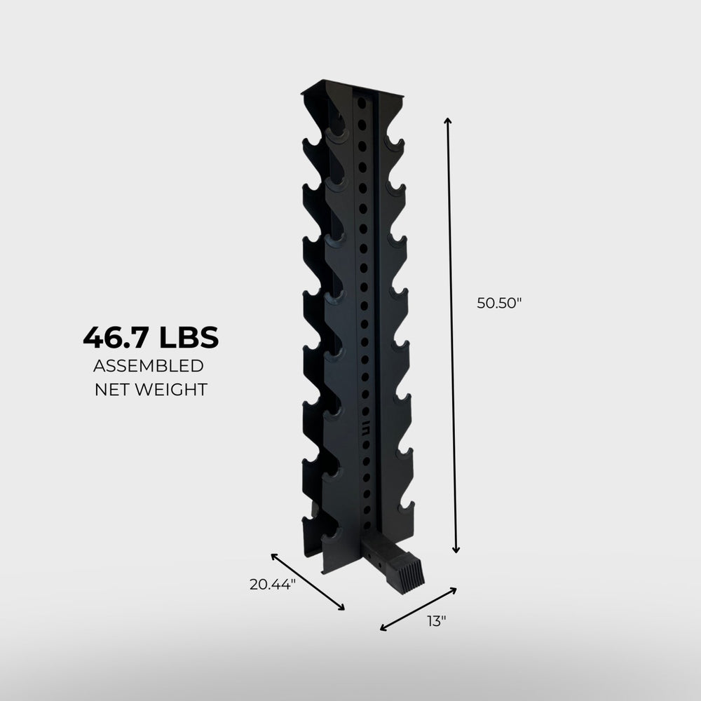 Alpha | 8-Tier Vertical Dumbbell Rack