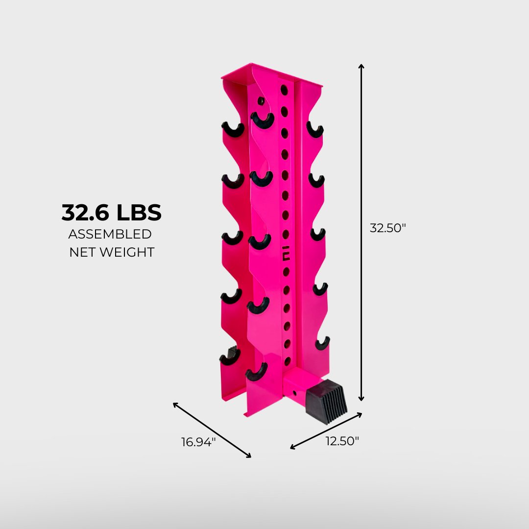Bravo | 5-Tier Vertical Dumbbell Storage Rack - Synergy Custom Fitness