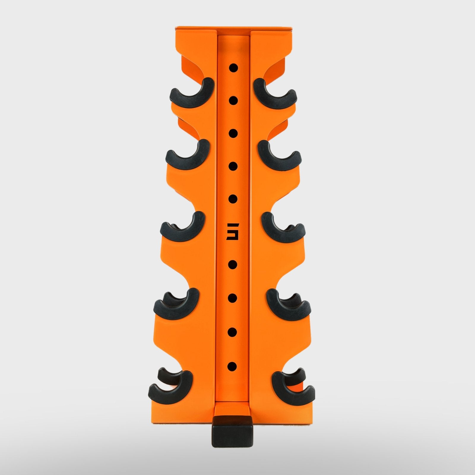 orange charlie 5-tier vertical dumbbell storage rack