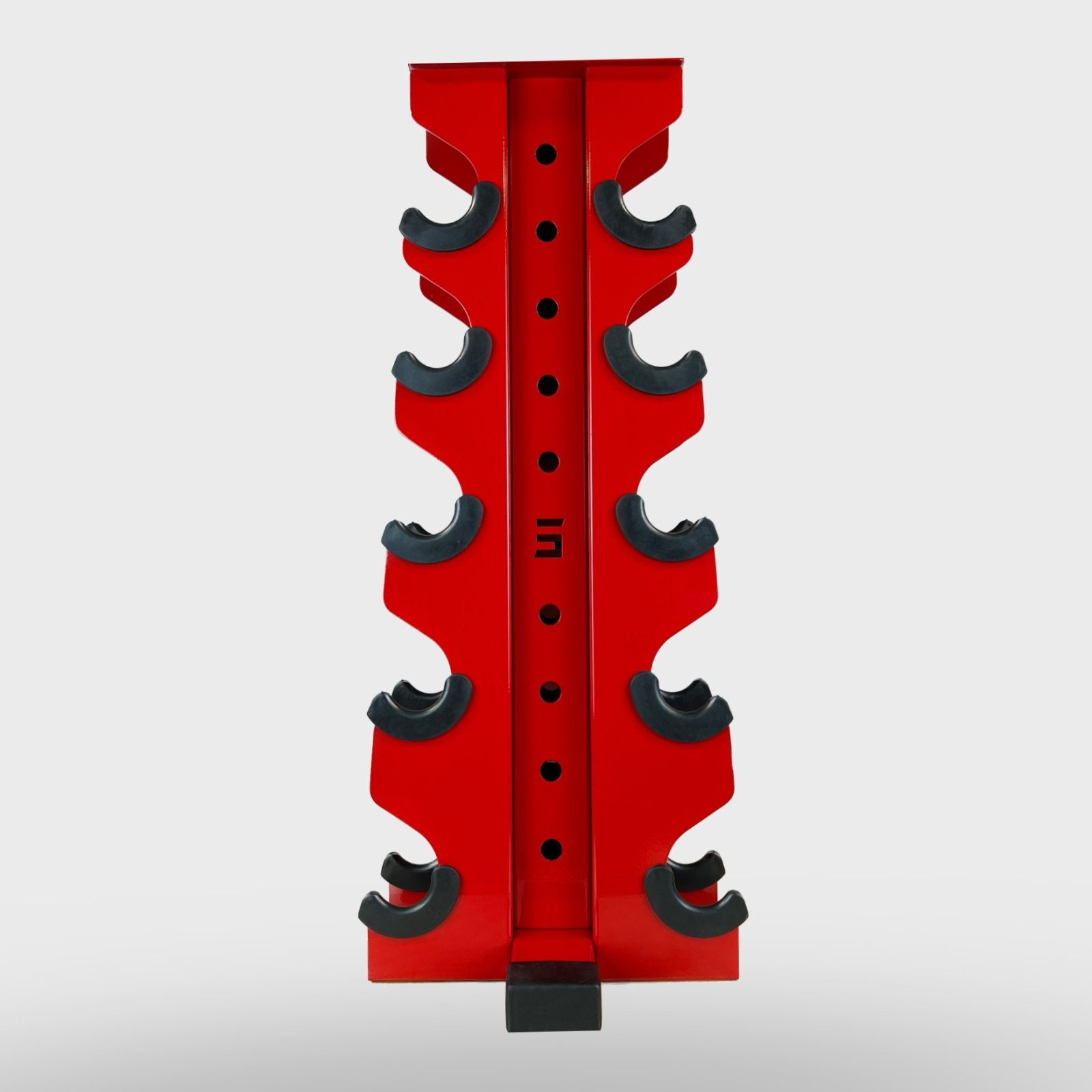 red charlie 5-tier vertical dumbbell storage rack